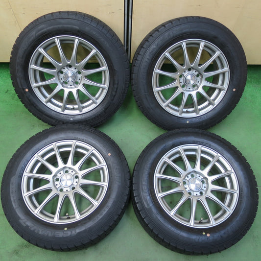 バリ溝！キレイ！9.5分★プリウス 等 195/65R15 スタッドレス グッドイヤー アイスナビ7 ravrion LUMIERE ラブリオン 15インチ PCD100/5H★5082604イス