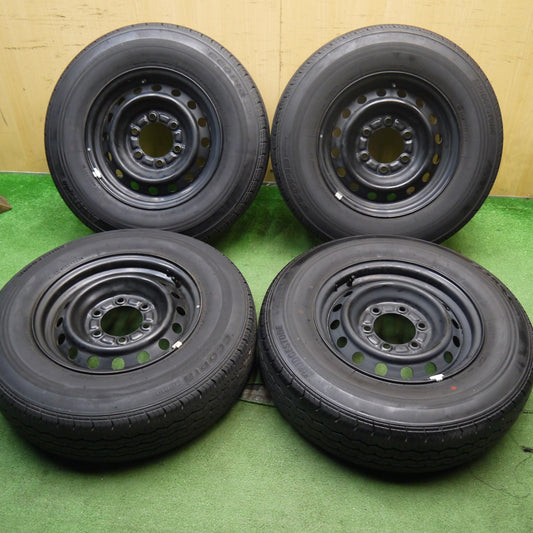 バリ溝！23年！9.5分★トヨタ ハイエース 純正 スチール 195/80R15 107/105N ブリヂストン エコピア RD613 15インチ PCD139.7/6H★5061002Hノ