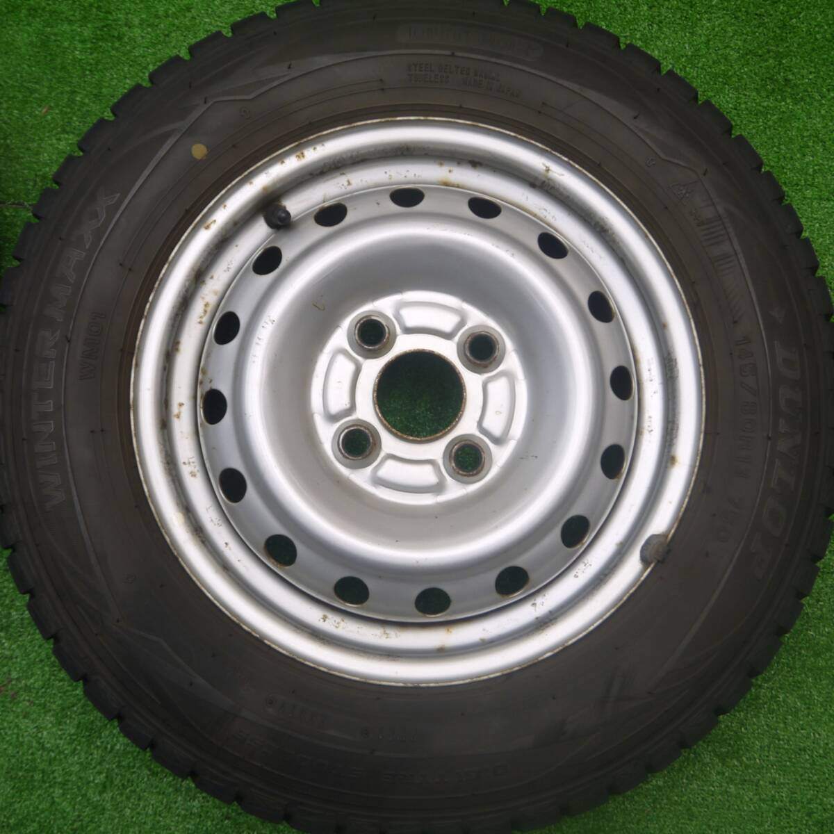 4本価格★スタッドレス 145/80R13 ダンロップ ウインターマックス WM01 スチール 13インチ PCD100/4H★4082101Hス