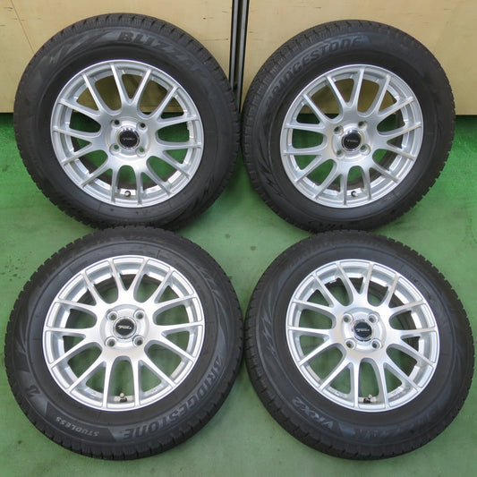 バリ溝！23年！キレイ！8.5分★スタッドレス 185/65R15 ブリヂストン ブリザック VRX2 TOPRUN トップラン 15インチ PCD100/4H★6011308イス