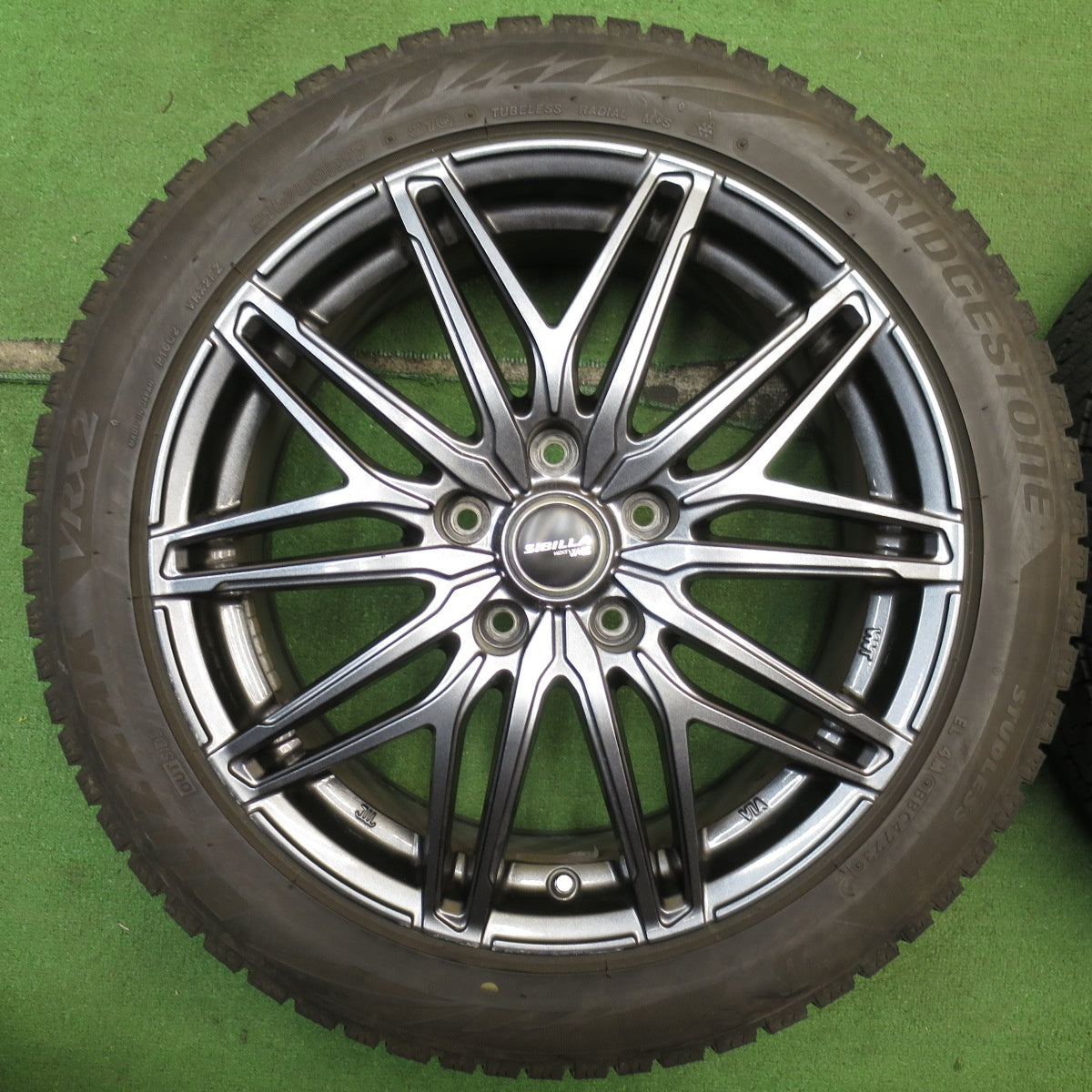 バリ溝！23年！9.5分★スタッドレス 215/50R17 ブリヂストン ブリザック VRX2 SIBILLA NEXT W45 シビラ 17インチ PCD114.3/5H★5061202NJス