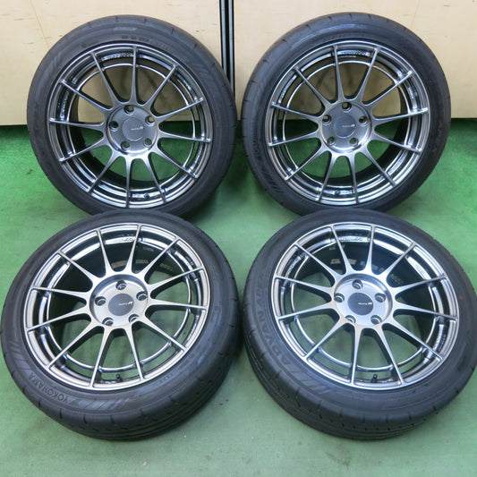 バリ溝！24年！キレイ！9.5分★シビック タイプR 等 ENKEI NT03RR 245/40R18 ヨコハマ アドバン APEX V601 18インチ エンケイ PCD120/5H★5092703SKノ