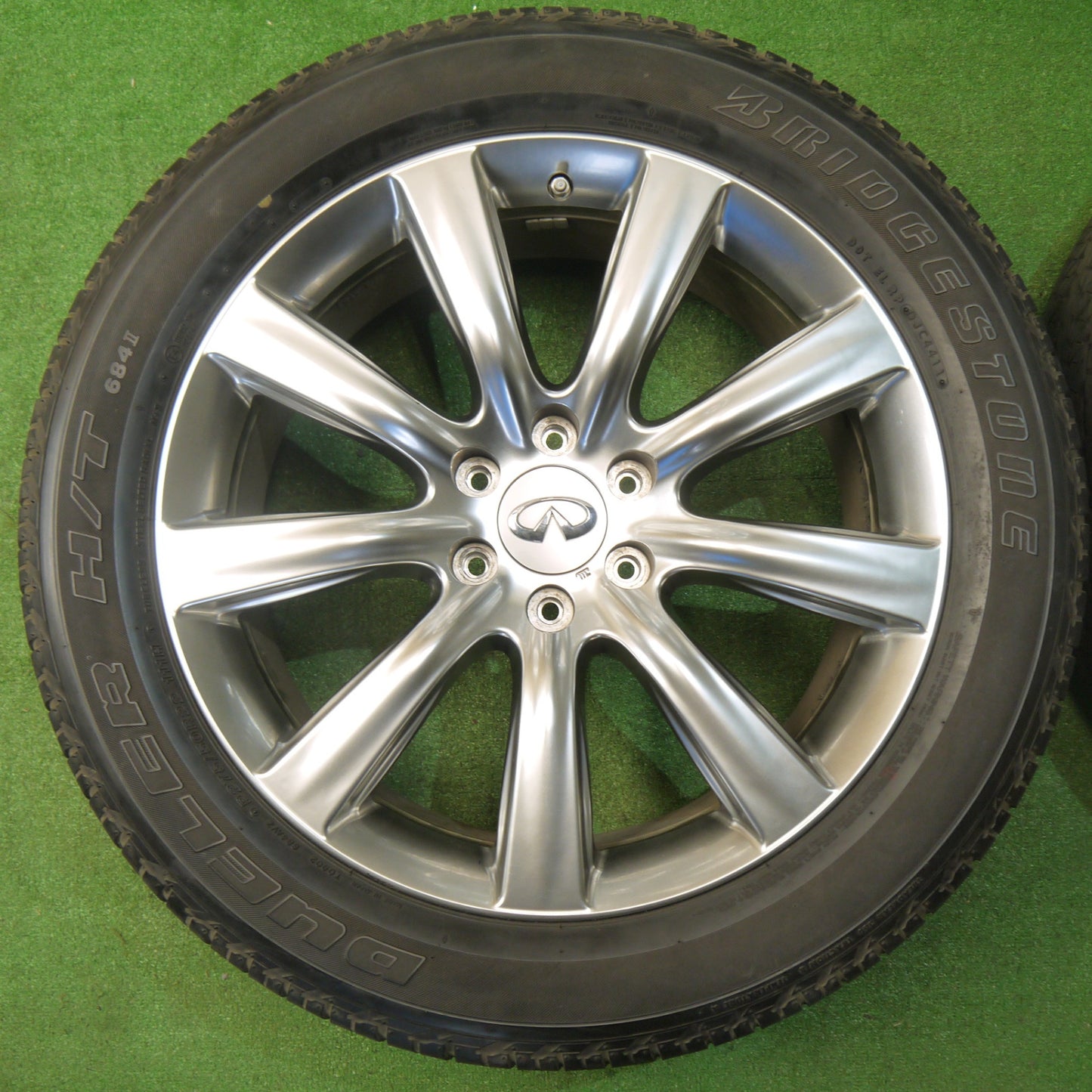バリ溝！9.5分◎インフィニティ QX56 QX80 純正 RAYS 275/50R22 ブリヂストン デューラー H/T 684Ⅱ ブリヂストン アレンザ A/S 02 22インチ PCD139.7/6H◎6061601KKノ