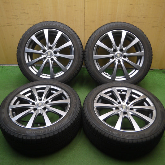 *送料無料* バリ溝!22年!キレイ!9.5分★スタッドレス 215/50R17 ブリヂストン ブリザック VRX2 MANARAY SPORT マナレイ PCD114.3/5H★4070106Hス