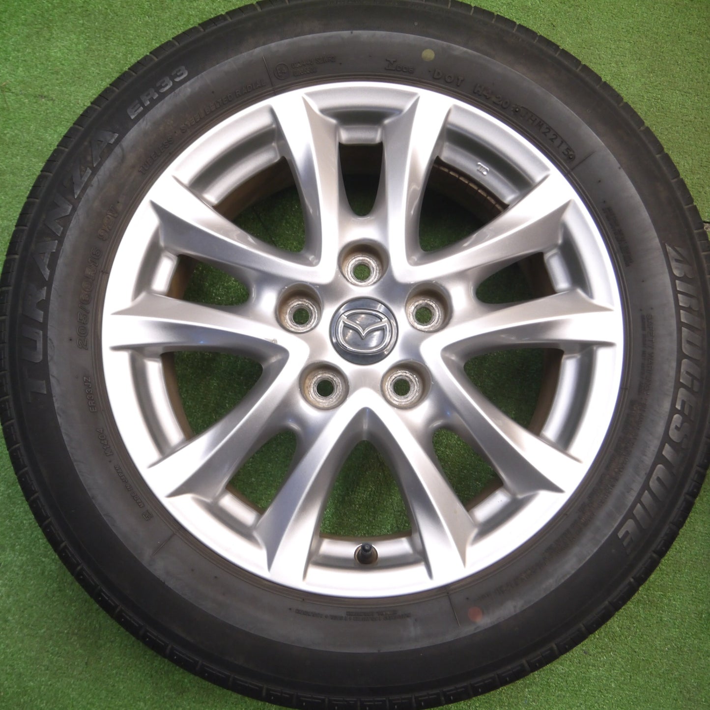 [送料無料] 4本価格★マツダ アクセラ 純正 205/60R16 ブリヂストン トランザ ER33 16インチ PCD114.3/5H★5011708Hノ