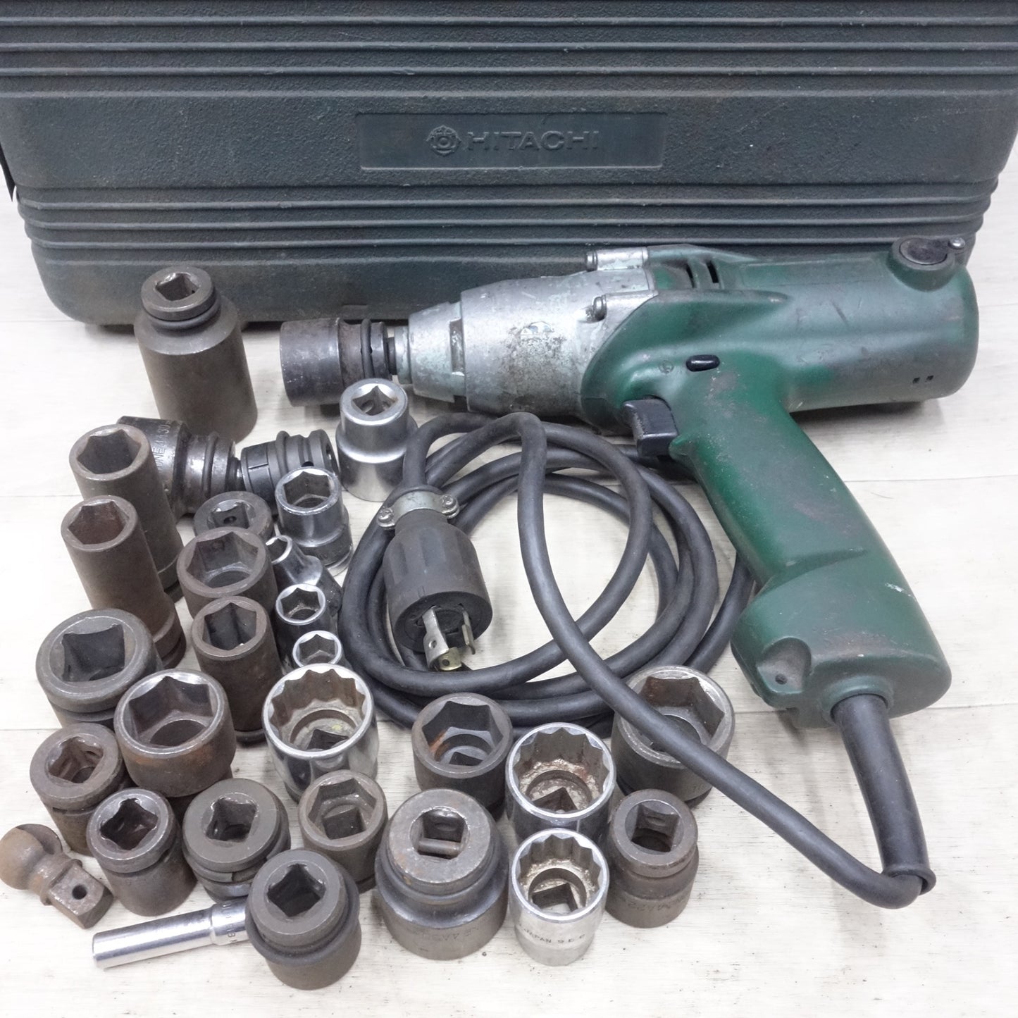 [送料無料] 付属品多数◆日立 14mm インパクトレンチ WR14VA 電動 工具 コード式 HITACHI 100V◆