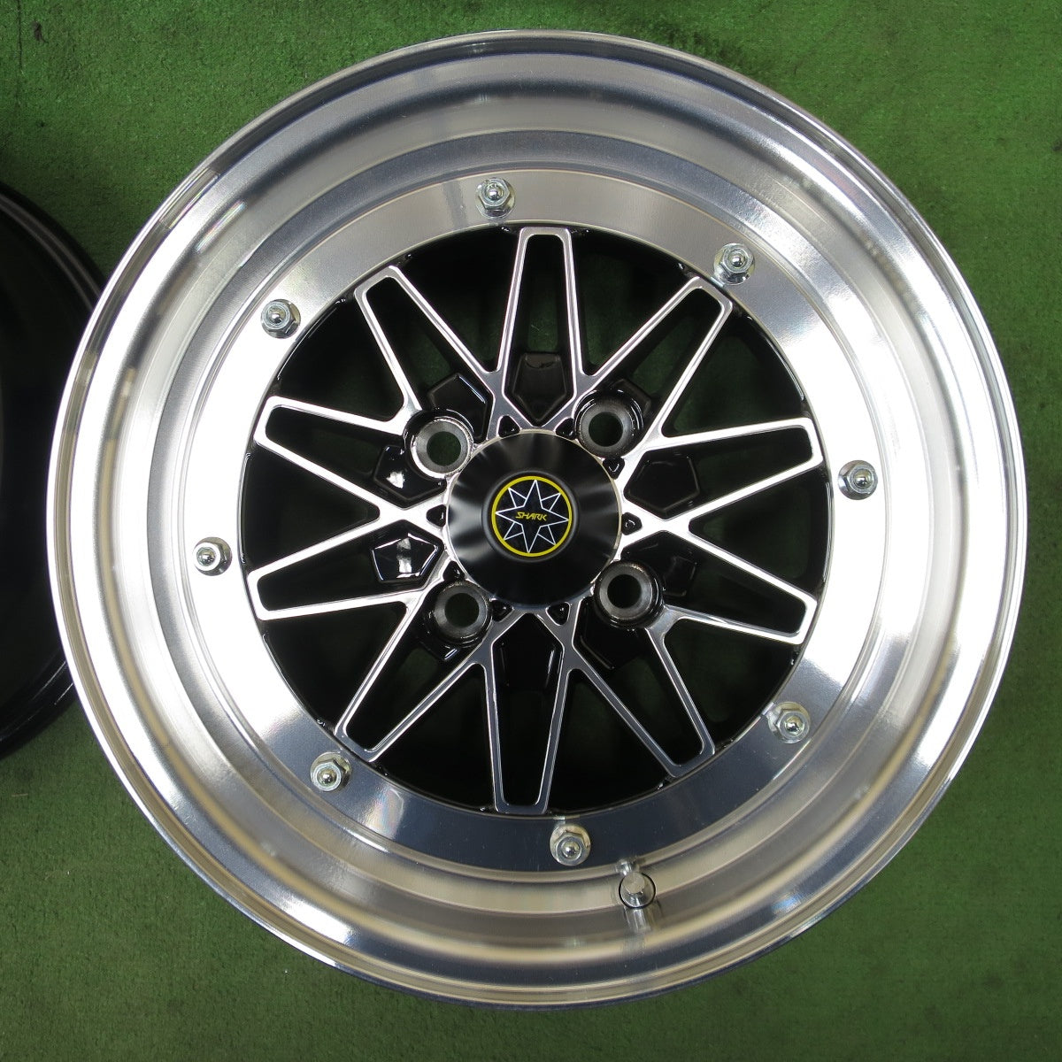 ほぼ未使用！美品★STAR SHARK Ⅱ 復刻版 14インチ スターシャーク 2 ホイール 14×6JJ PCD100/4H★6042201NGホ