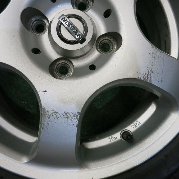 ほぼ未使用！24年 23年★日産 マーチ 等 165/70R14 スタッドレス ミシュラン X-ICE SNOW 社外 アルミ 14インチ PCD100/4H★5113020HAス
