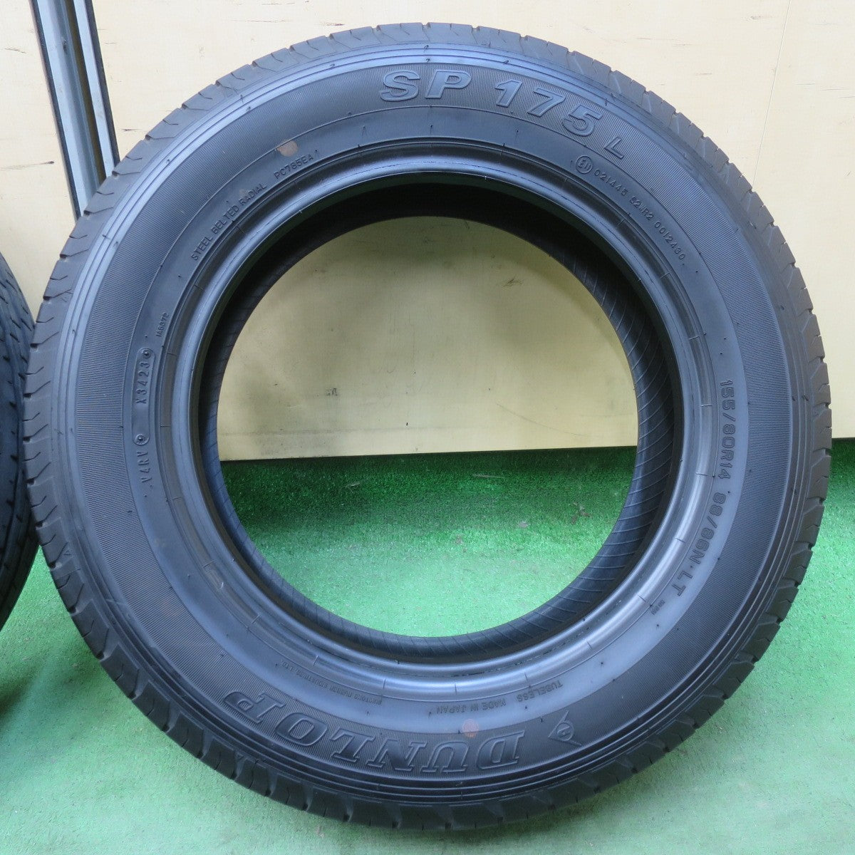 バリ溝！23年！9.5分★155/80R14 88/86N ダンロップ SP175L タイヤ 14インチ プロボックス サクシード 等★6021104イノタ
