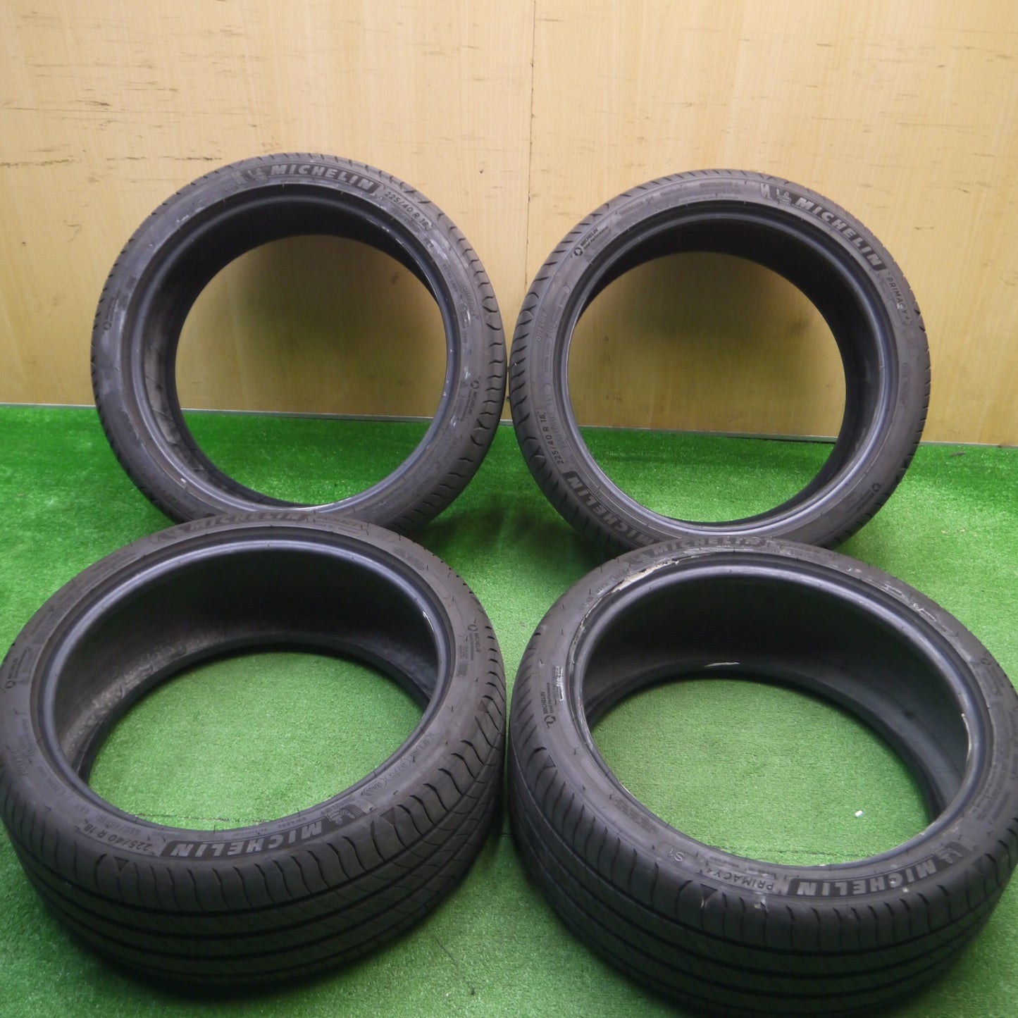 [送料無料] バリ溝！23年！9分★225/40R18 ミシュラン プライマシー4 タイヤ 18インチ インプレッサ カローラスポーツ シビック アクセラ等★4120306Hノタ