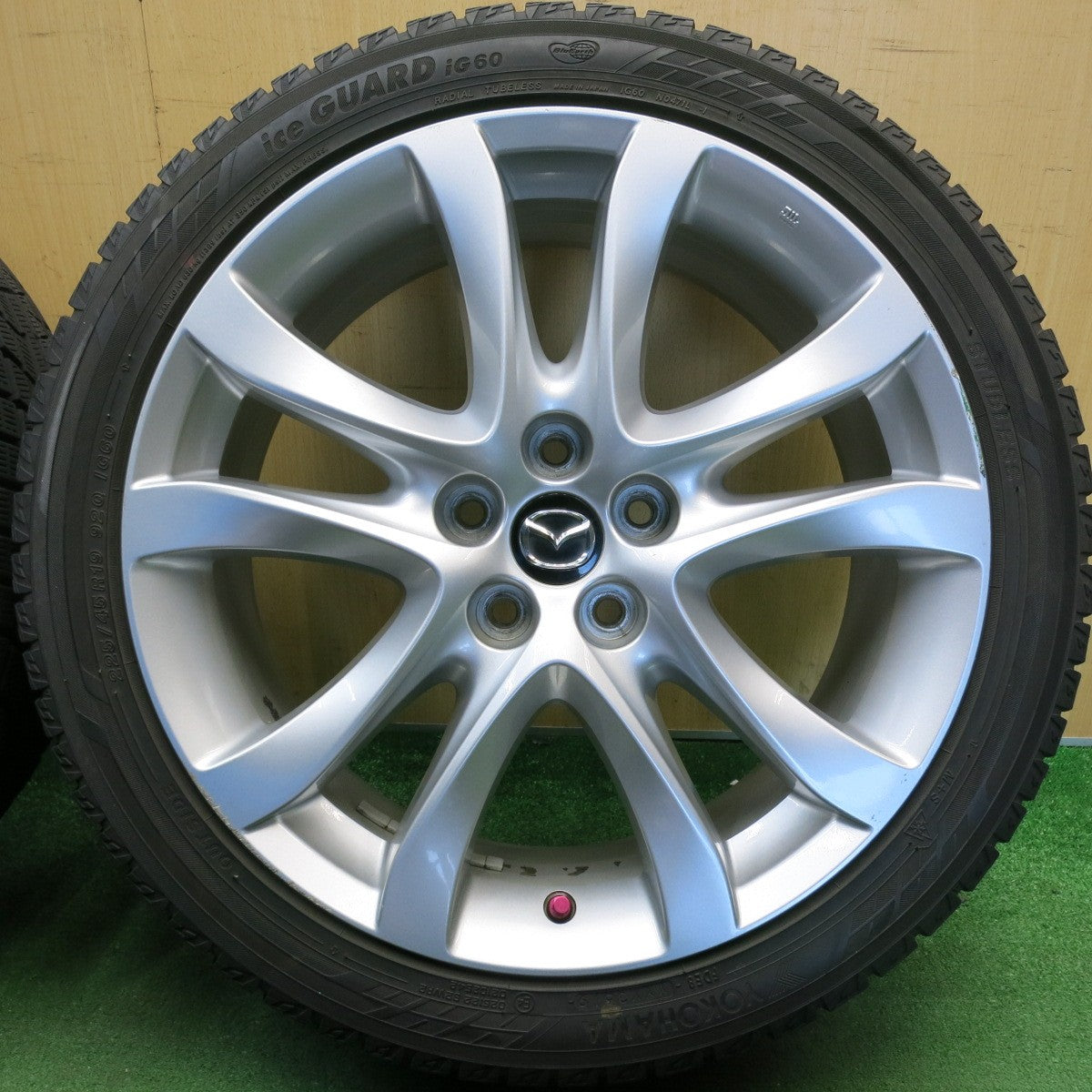 4本価格★マツダ GJ アテンザ 純正 225/45R19 スタッドレス ヨコハマ アイスガード iG60 19インチ PCD114.3/5H★6051411HAス