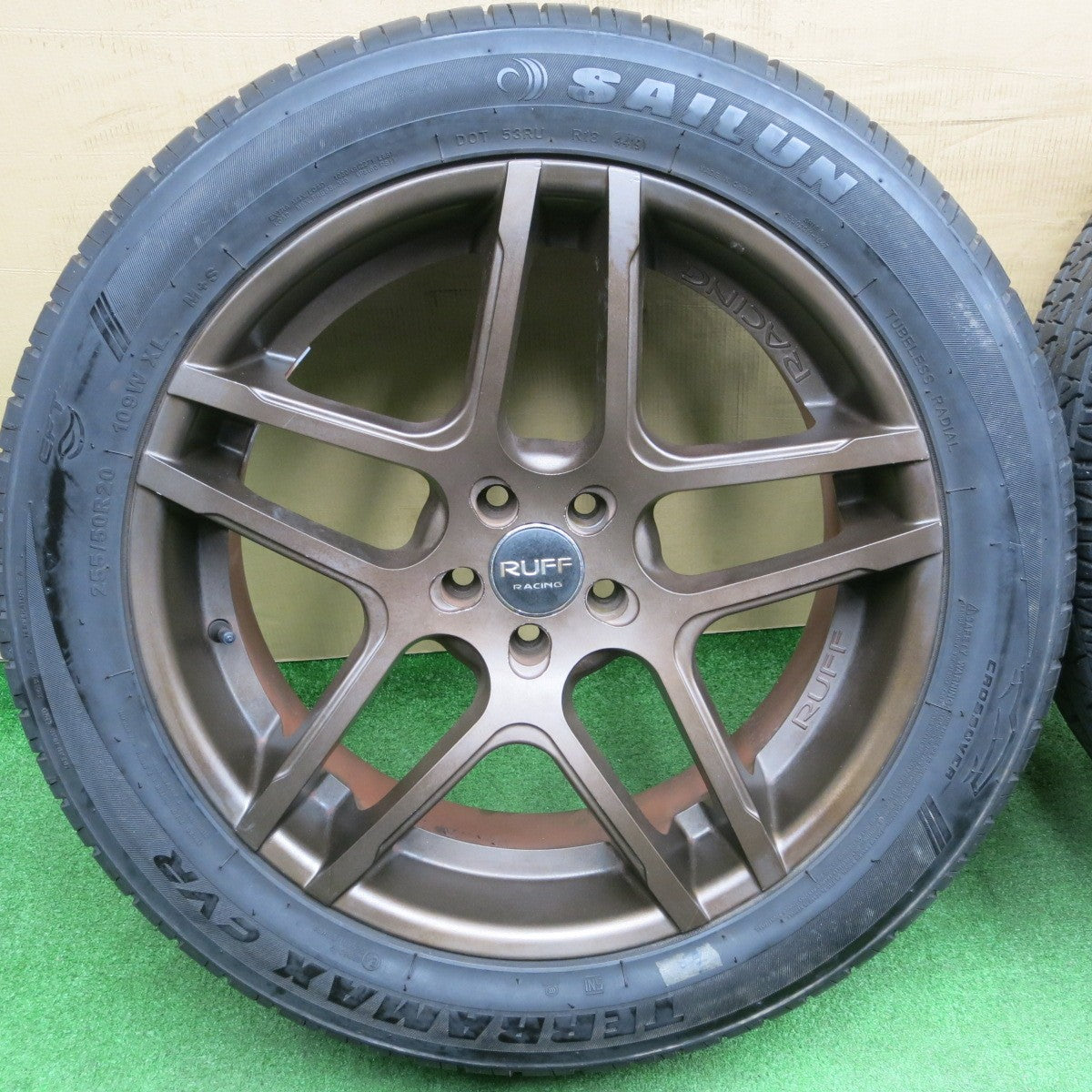 バリ溝！9.5分★ボルボ 等 RUFF RACING 255/50R20 サイルン TERRAMAX CVR ルフ レーシング 20インチ PCD108/5H★6021503NKノ