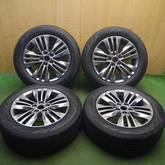新車外し！23年★トヨタ 40系 アルファード 純正 ENKEI 225/60R18 ヨコハマ アドバン V03 エンケイ PCD120/5H★4031505Hノ