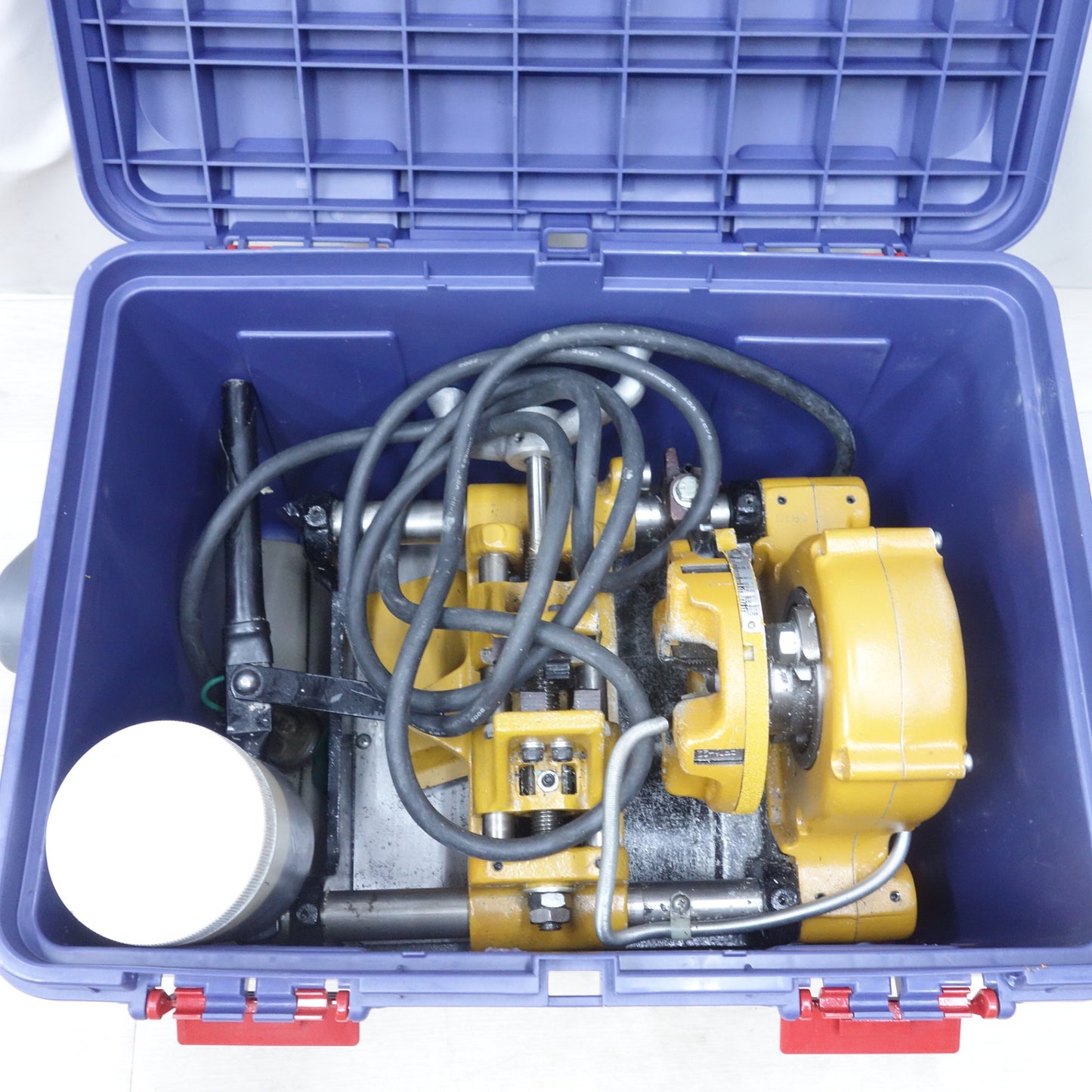 [送料無料] 付属品多数◆育良精機 電線管 ネジ切り機 マイコン ミニミニ 100V IS-CM36 ケース付き IKURA TOOLS 電動 工具◆