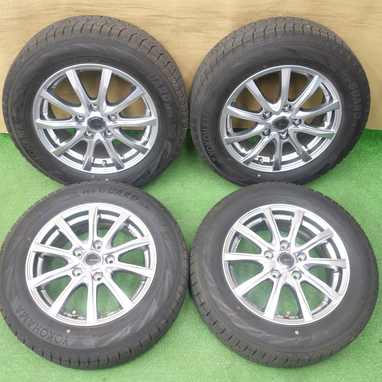 バリ溝！23年！9.5分★スタッドレス 185/65R15 ヨコハマ アイスガード iG70 MiLLOUS VX ミルアス 15インチ PCD114.3/5H★6021902KTス