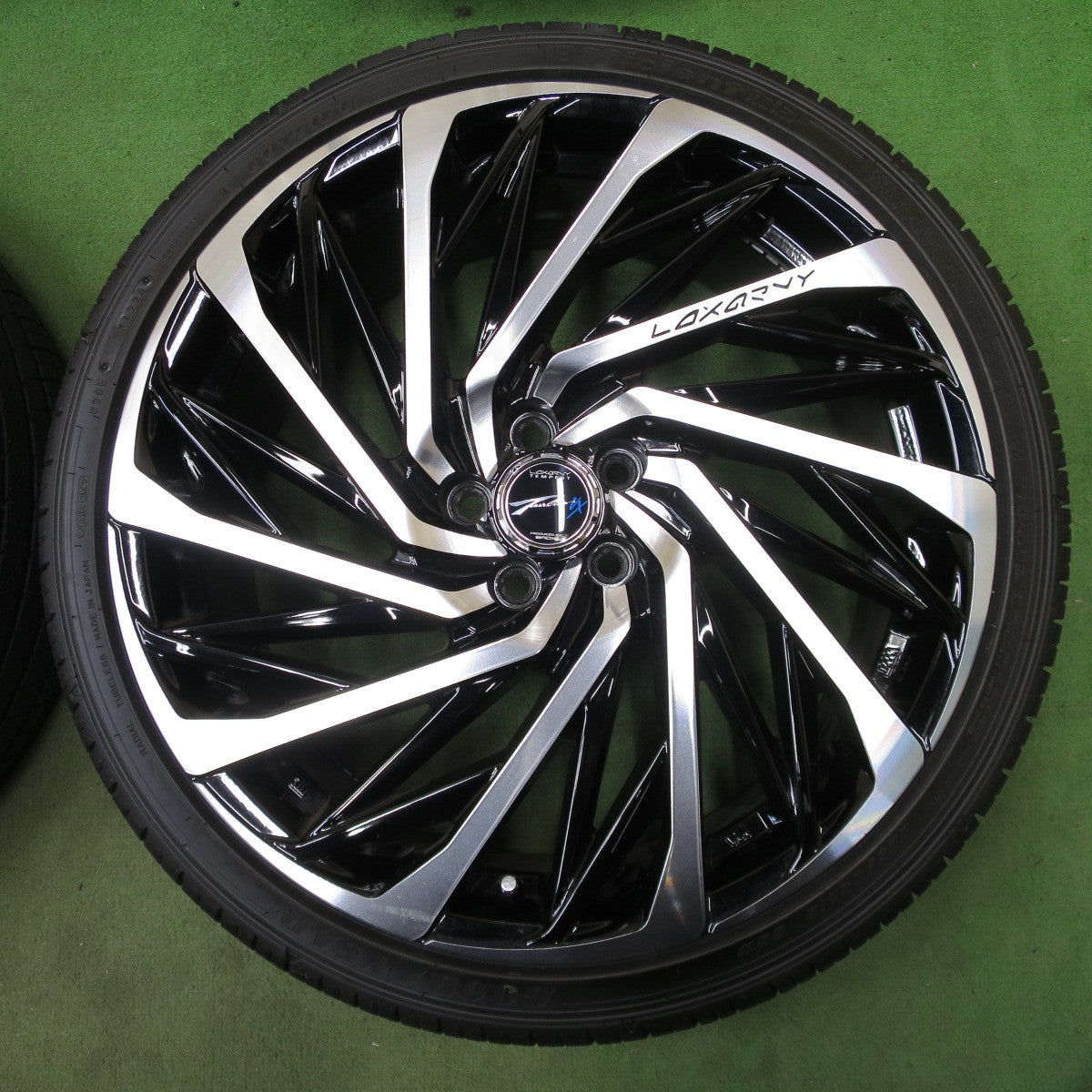 ほぼ未使用！26年！キレイ◎プリウス 等 LOXARNY TEMPEST TURBINE VX 225/35R19 グッドイヤー EfficientGrip Comfort ロクサーニ テンペスト タービン 19インチ PCD100/5H◎6091601NGノ