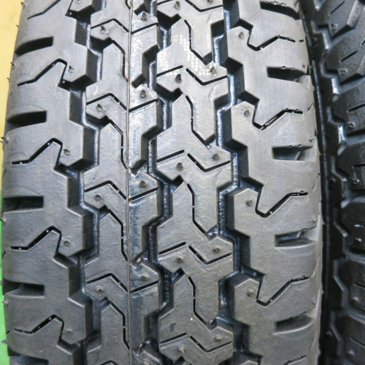 タイヤ未使用！25年！キレイ★145R12 6PR ヨコハマ SUPER VAN 355 スチール ホイール 12インチ スーパー バン PCD100/4H★5051605AKノ