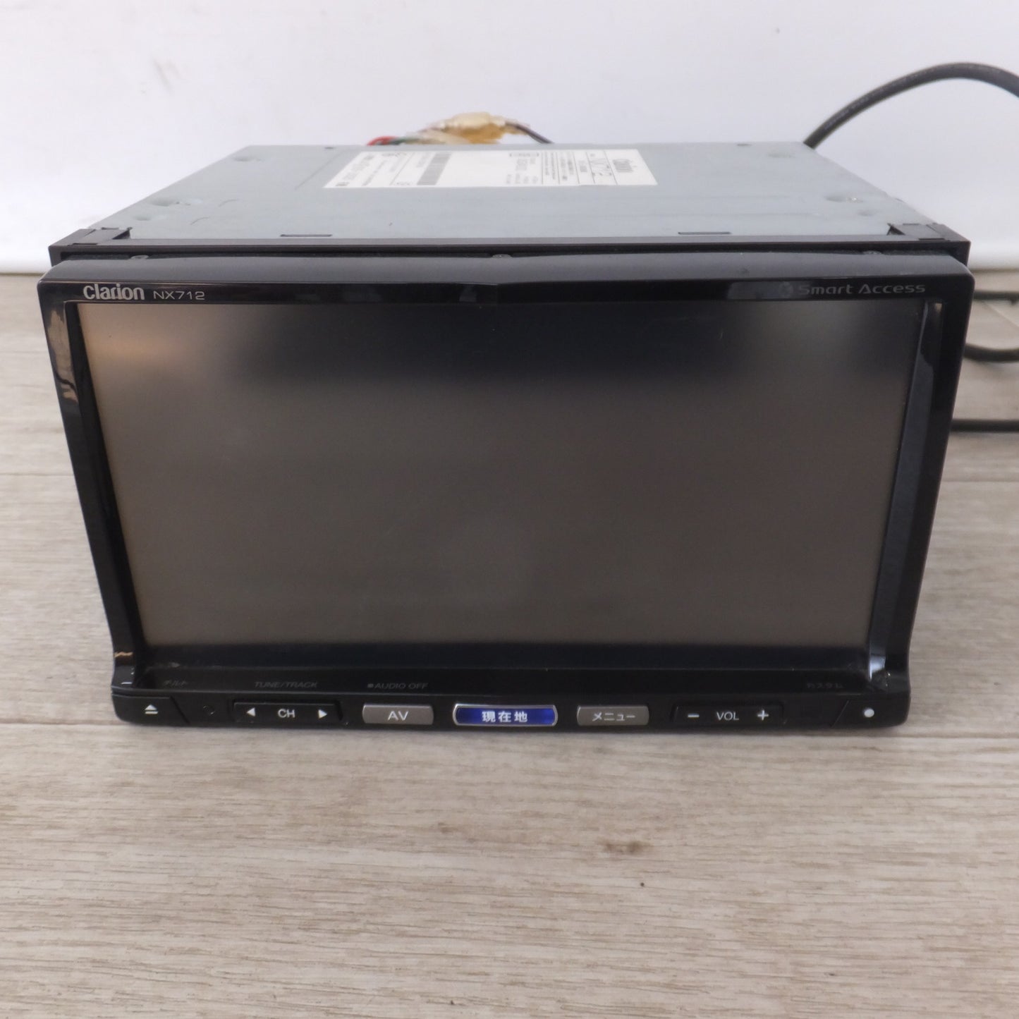 [送料無料] ★クラリオン clarion AVナビゲーション NX712　三菱製 ETC車載器 ETC012 付(17)★