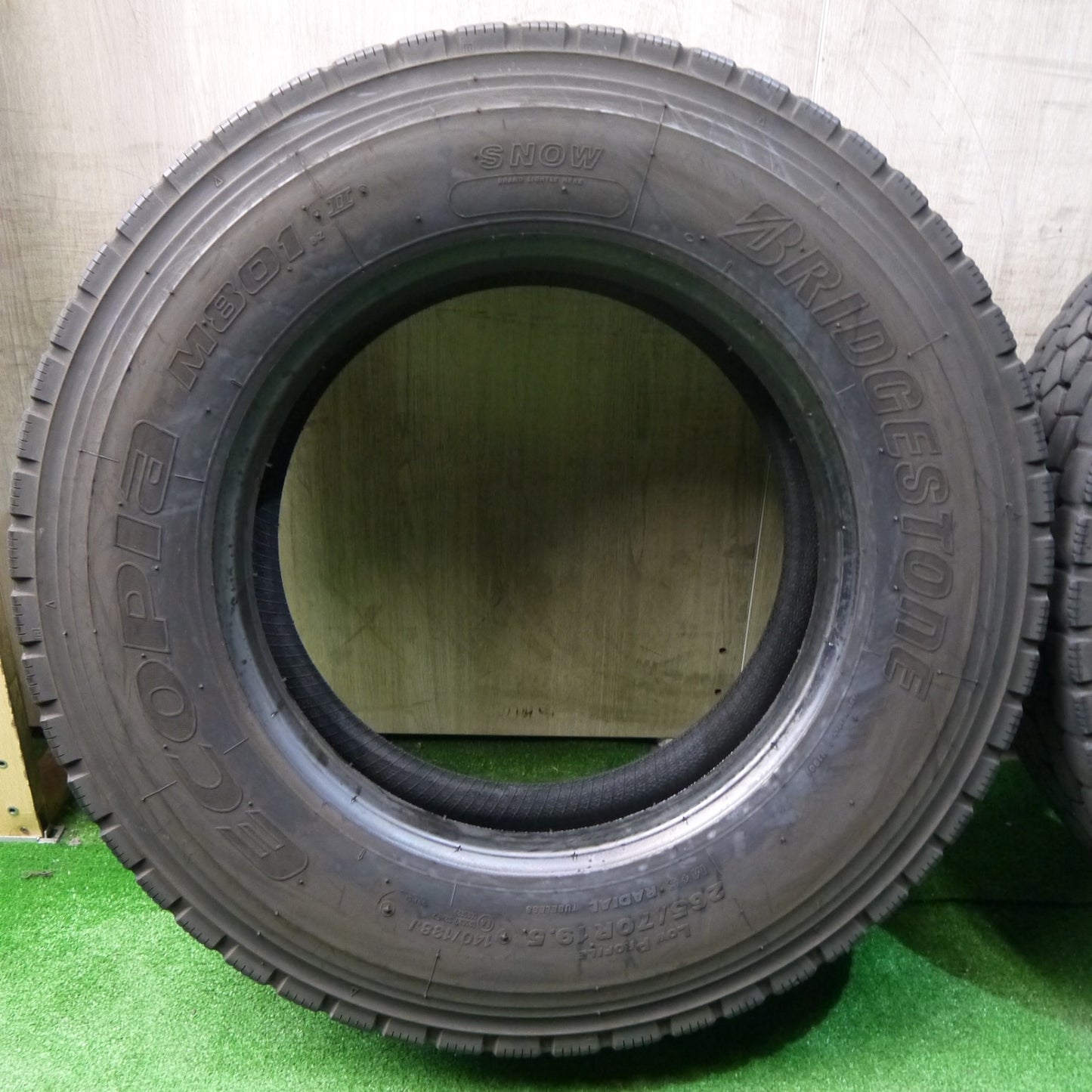 2本価格！22年★トラック タイヤ 265/70R19.5 140/138J ブリヂストン エコピア M801Ⅱ ミックス オールシーズン 19.5インチ★5060904KKノタ