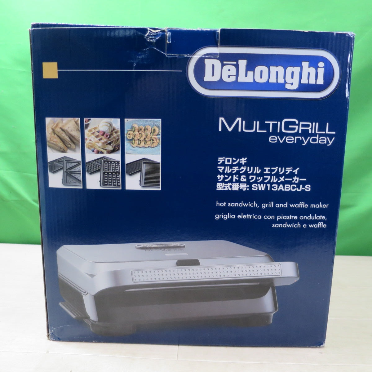 [送料無料] 未使用☆デロンギ マルチグリル エブリデイ サンド ＆ ワッフル メーカー SW13ABCJ-S DeLonghi☆