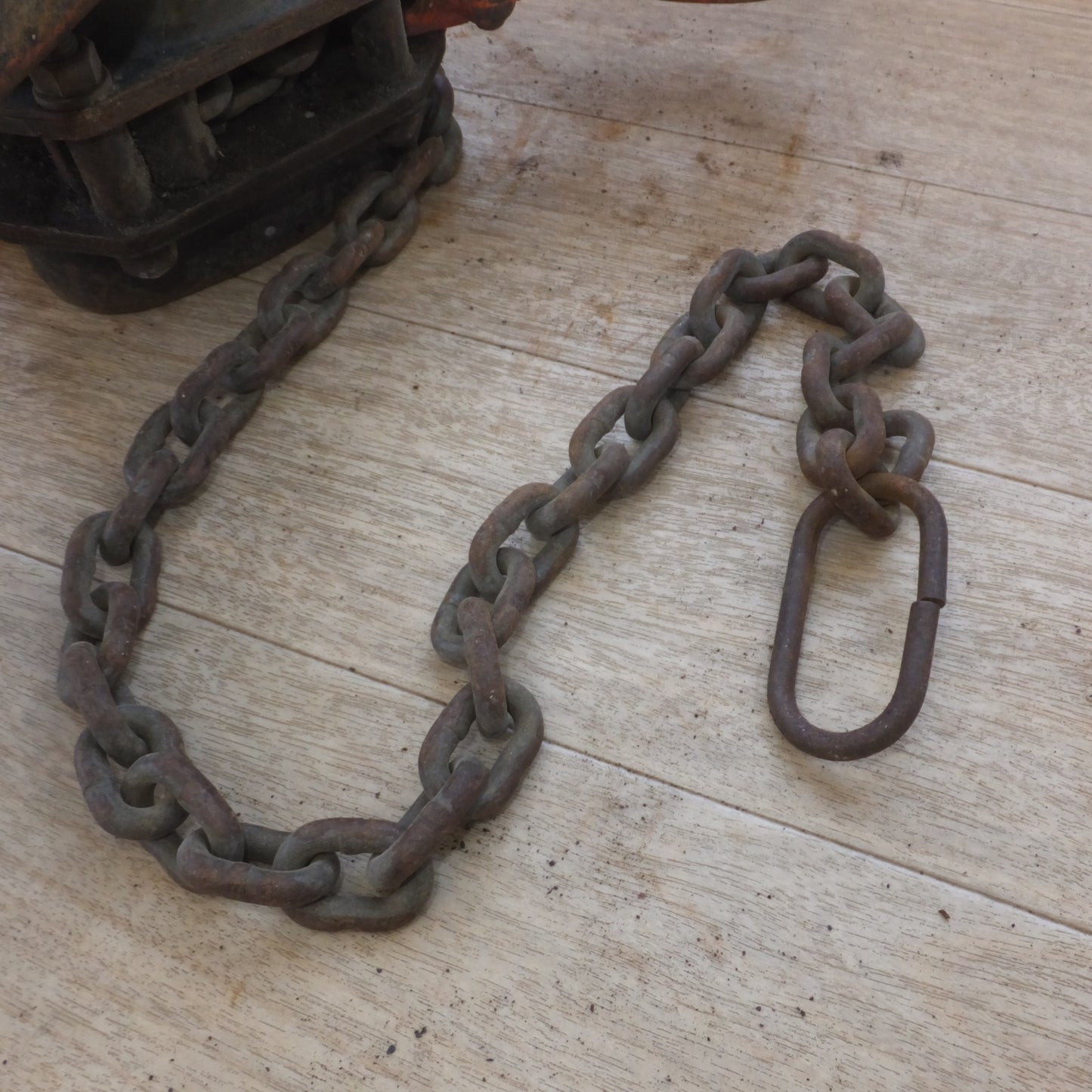 [送料無料] 現状品★象印 ELEPHANT レバーホイスト 象印レバー YII-80 0.8t　CHAIN V-5.6★