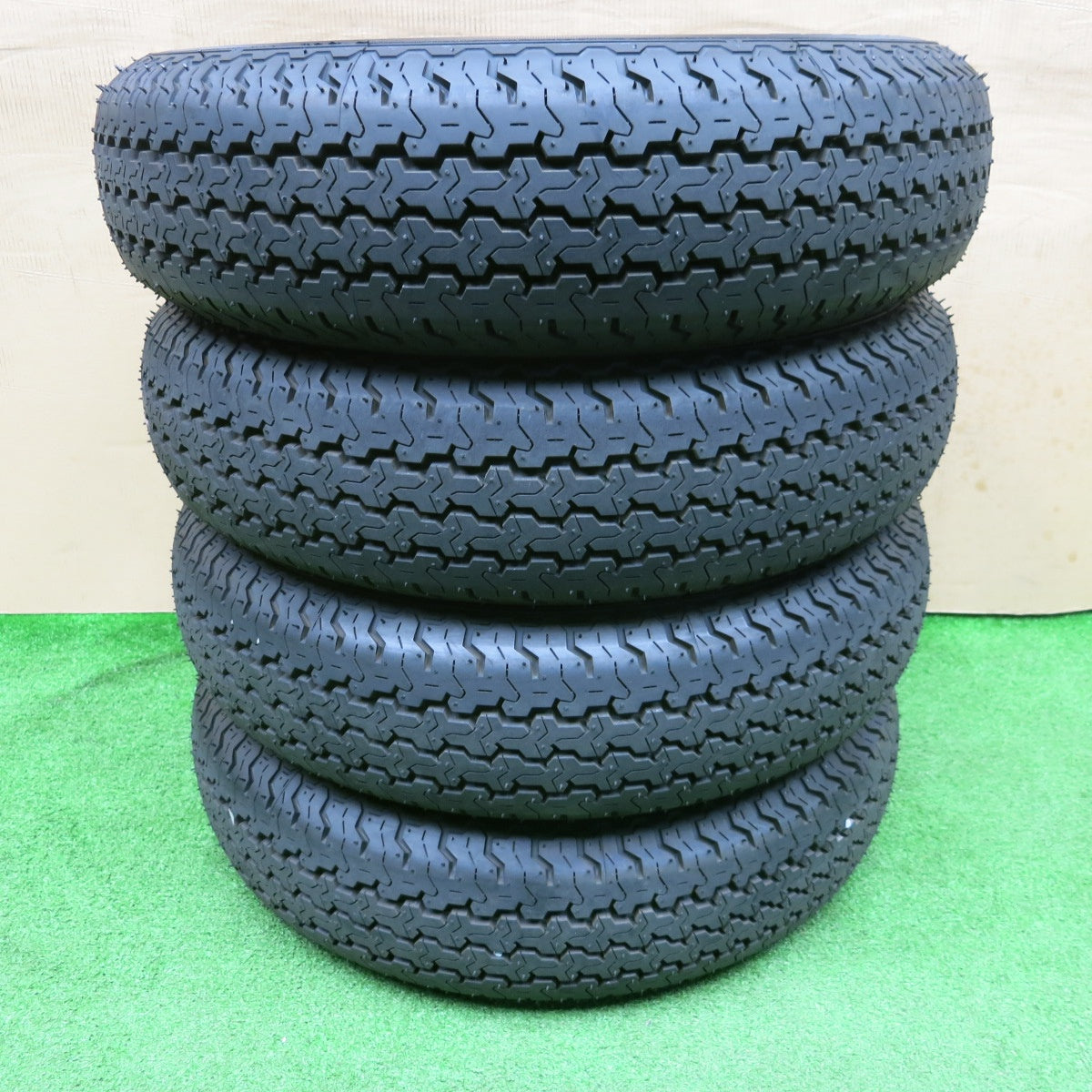 新車外し！25年★145/80R12 80/78N ヨコハマ SUPER VAN 355 タイヤ 12インチ キャリイ エブリイ 等★6020603NKノタ