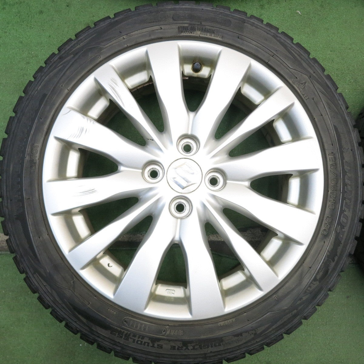 4本価格★スズキ スイフト 純正 185/55R16 スタッドレス ダンロップ ウインターマックス WM01 16インチ PCD100/4H★5083110HAス