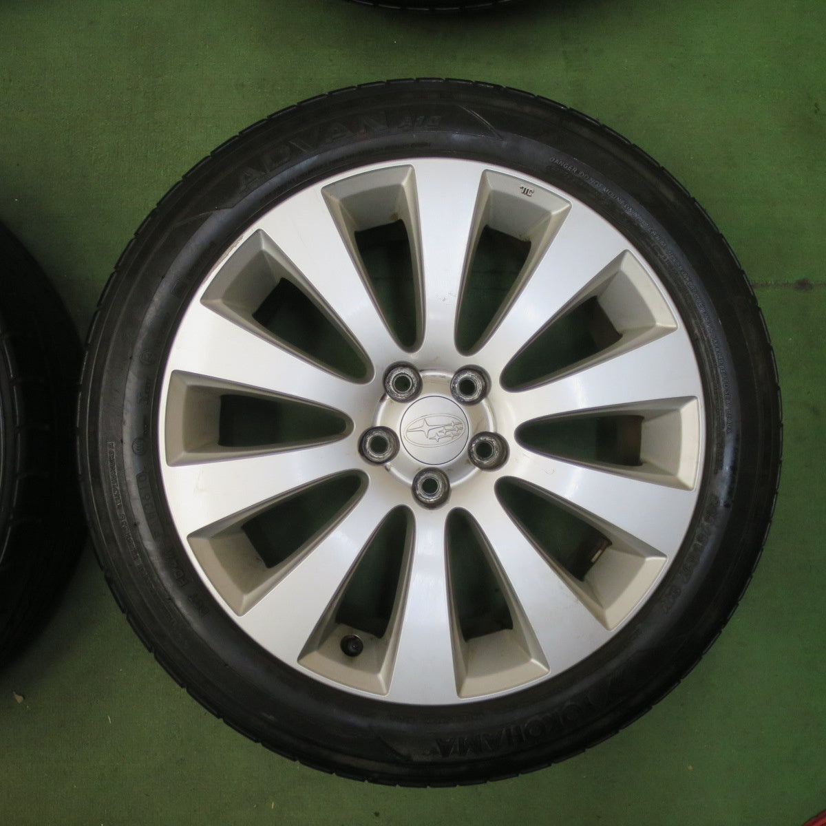 4本価格★スバル レガシィ 純正 215/50R17 ヨコハマ アドバン A10 17インチ PCD100/5H★5111005TTノ