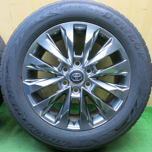 バリ溝!24年!キレイ!9分◎トヨタ ランクル 300 ZX 純正 265/55R20 ダンロップ グラントレック PT5A 20インチ PCD139.7/6H◎6092409HAノ