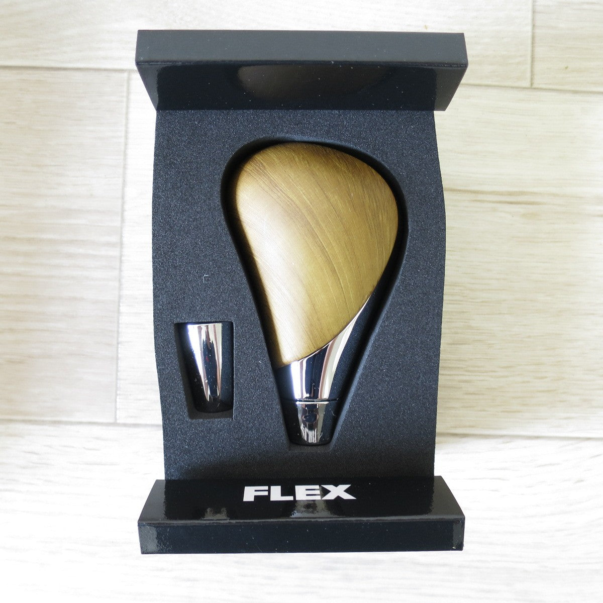 [送料無料] 未使用◇FLEX ハイエース 200系 シフトノブ 黄木目 SHIFT KNOB フレックス HNW01KSBYW◇