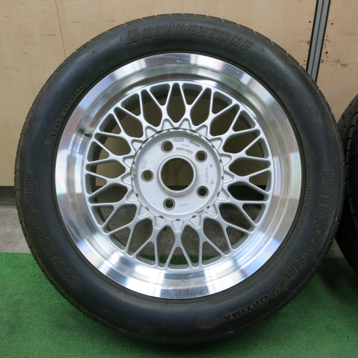 *送料無料* バリ溝！キレイ！9分★BBS RG023 205/55R16 ブリヂストン ポテンザ RE71 OPTIMA BB 16インチ PCD114.3/5H★4082001ナノ