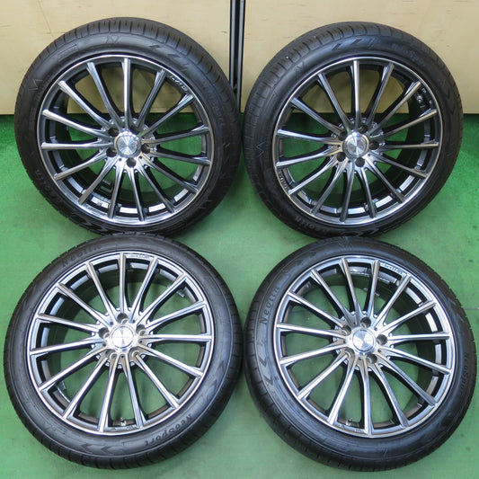 [送料無料] バリ溝！24年！9.5分★Lehrmeister LM-S FS15 245/45R20 ネオリン ネオスポーツ 20インチ レアマイスター LMS PCD114.3/5H★5031006イノ