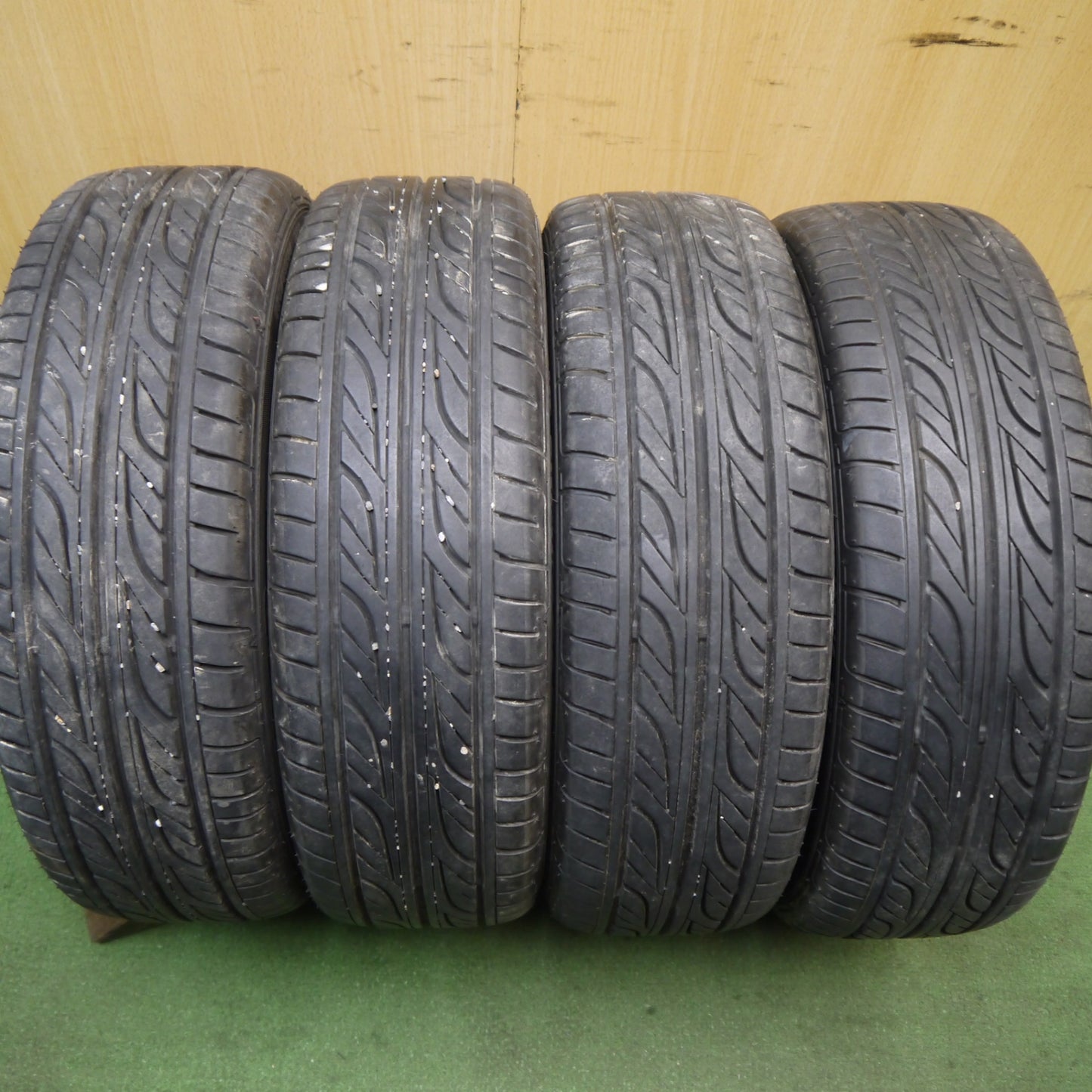 バリ溝！21年！9.5分★ダイハツ L750S ネイキッド 純正 165/55R14 グッドイヤー イーグル LS2000 hybrid2 14インチ PCD100/4H★5080103Hノ
