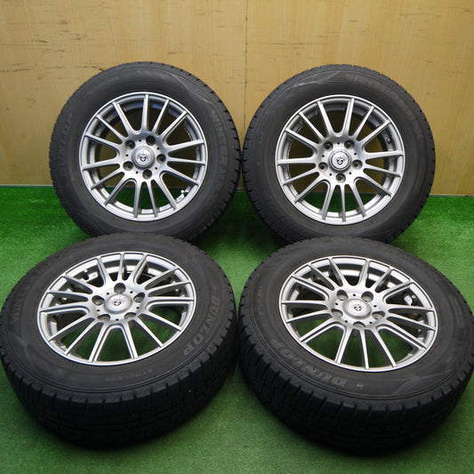 バリ溝！21年！キレイ！8.5分★スタッドレス 195/65R15 ダンロップ ウインターマックス WM02 GMach 15インチ PCD114.3/5H★5120305Hス