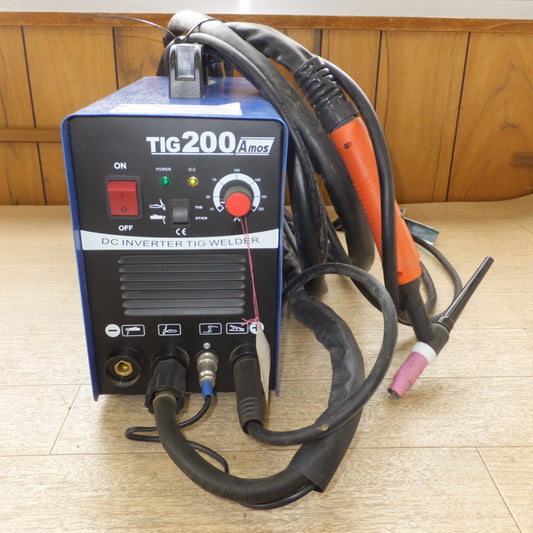 [送料無料] ★TIG溶接機 DC INVERTER TIG WELDER TIG200Amos EN60974-1　200V 50-60Hz　メーカー 不明★