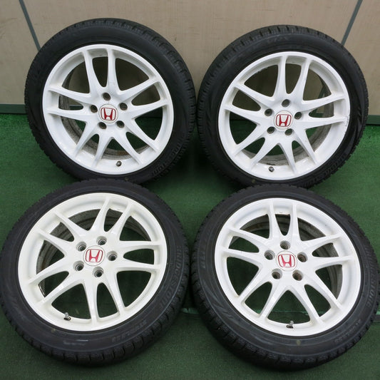 *送料無料* バリ溝！9分★ホンダ DC5 インテグラ タイプR 純正 215/45R17 スタッドレス ブリヂストン ブリザック VRX PCD114.3/5H★4032408HAス