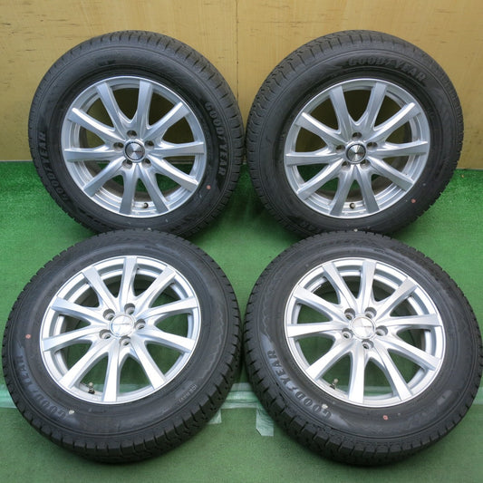 バリ溝！キレイ！9.5分◎ライズ ロッキー 等 195/65R16 スタッドレス グッドイヤー アイスナビ8 ravrion RS01 ラブリオン 16インチ PCD100/5H◎6092713HAス
