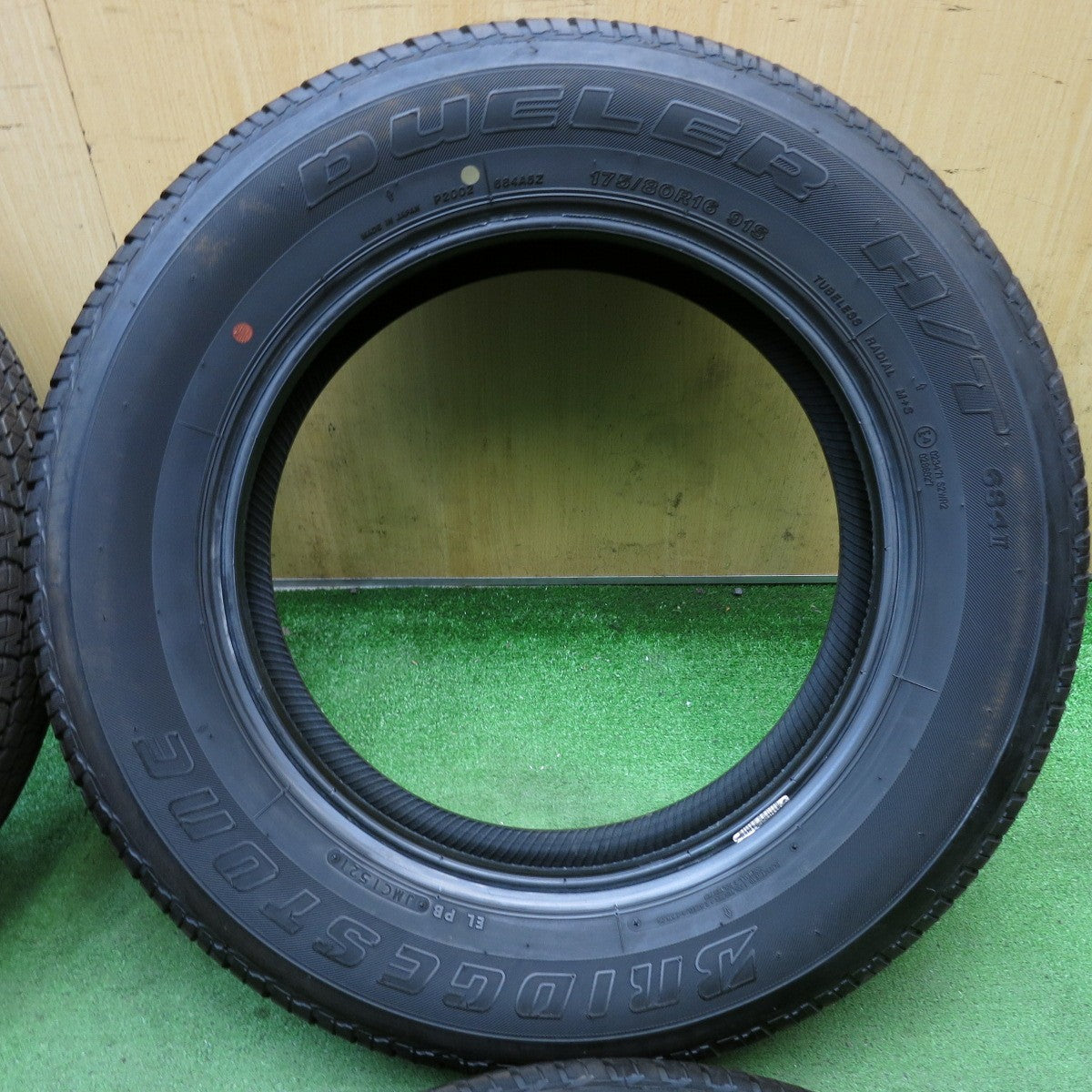 バリ溝！9分◎ジムニー 等 175/80R16 ブリヂストン デューラー H/T 684Ⅱ DUELER タイヤ 16インチ◎6092102KKノタ