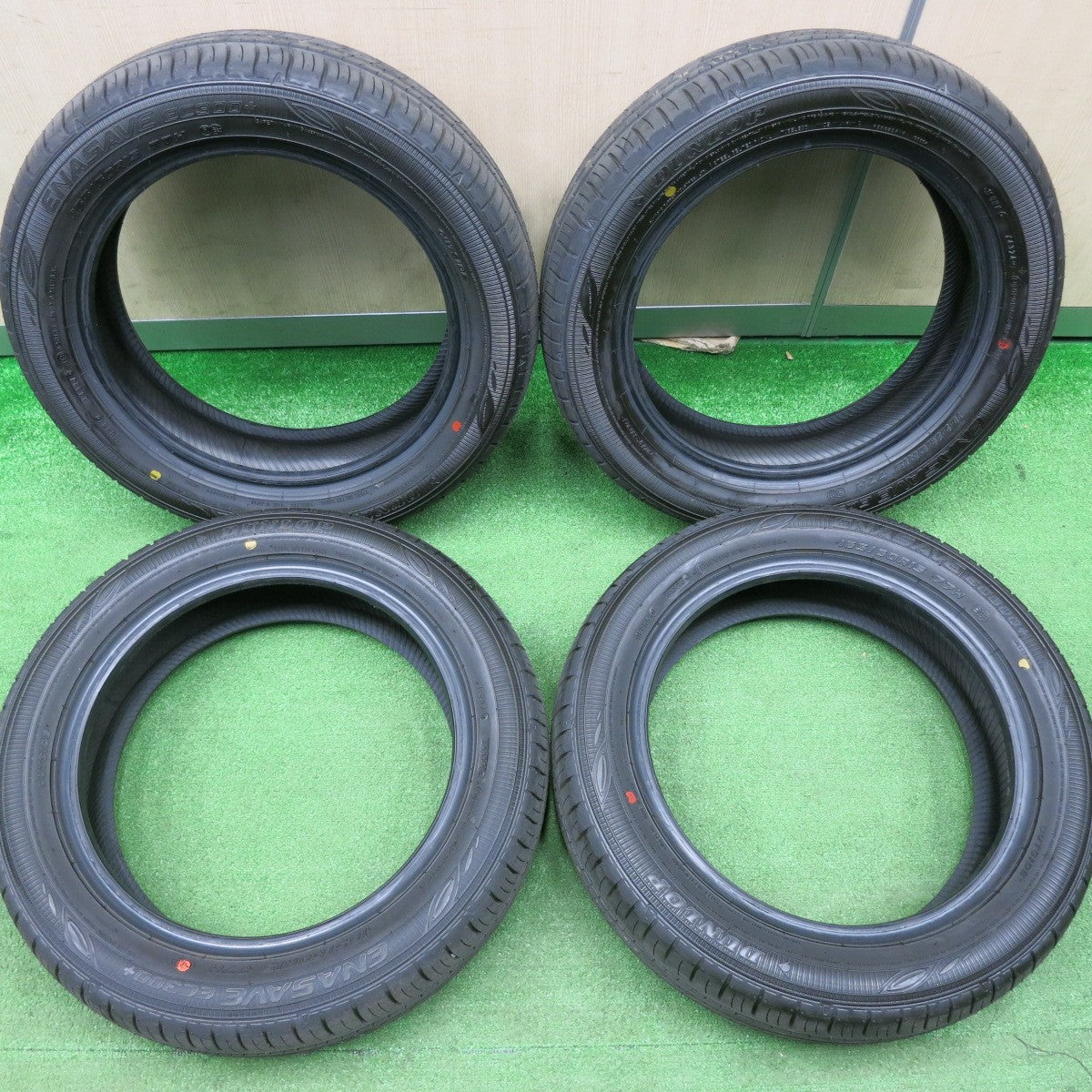 [送料無料] 新車外し！24年★165/60R15 ダンロップ エナセーブ EC300+ タイヤ 15インチ ハスラー N-BOX タント ムーヴ スペーシア デリカミニ等★4122902NJノタ