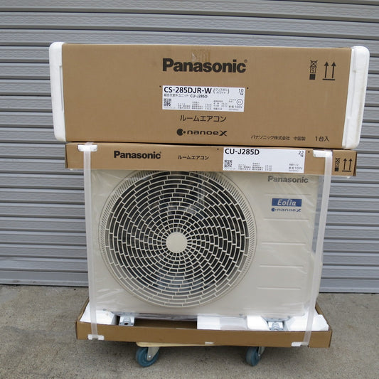 [送料無料] 未使用◇Panasonic パナソニック インバーター冷暖房除湿タイプ ルームエアコン CS-285DJR-W Eolia スタンダードモデル◇