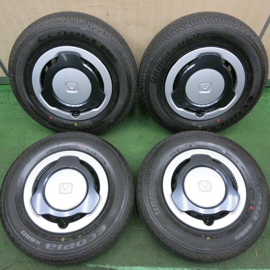 *送料無料* 新車外し！23年★ホンダ N-VAN 純正 スチール 145/80R12 ブリヂストン エコピア R680 12インチ Nバン PCD100/4H★4043006HAノ