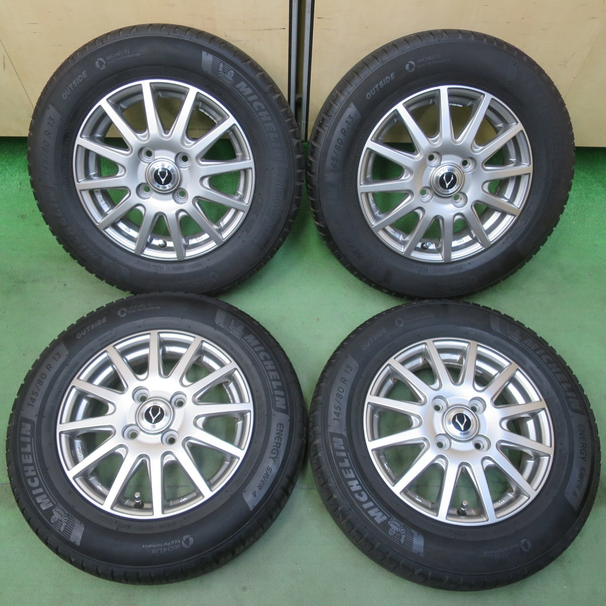 キレイ！23年★145/80R13 ミシュラン エナジーセイバー4 VATRRA バトラ 13インチ PCD100/4H★6043008イノ