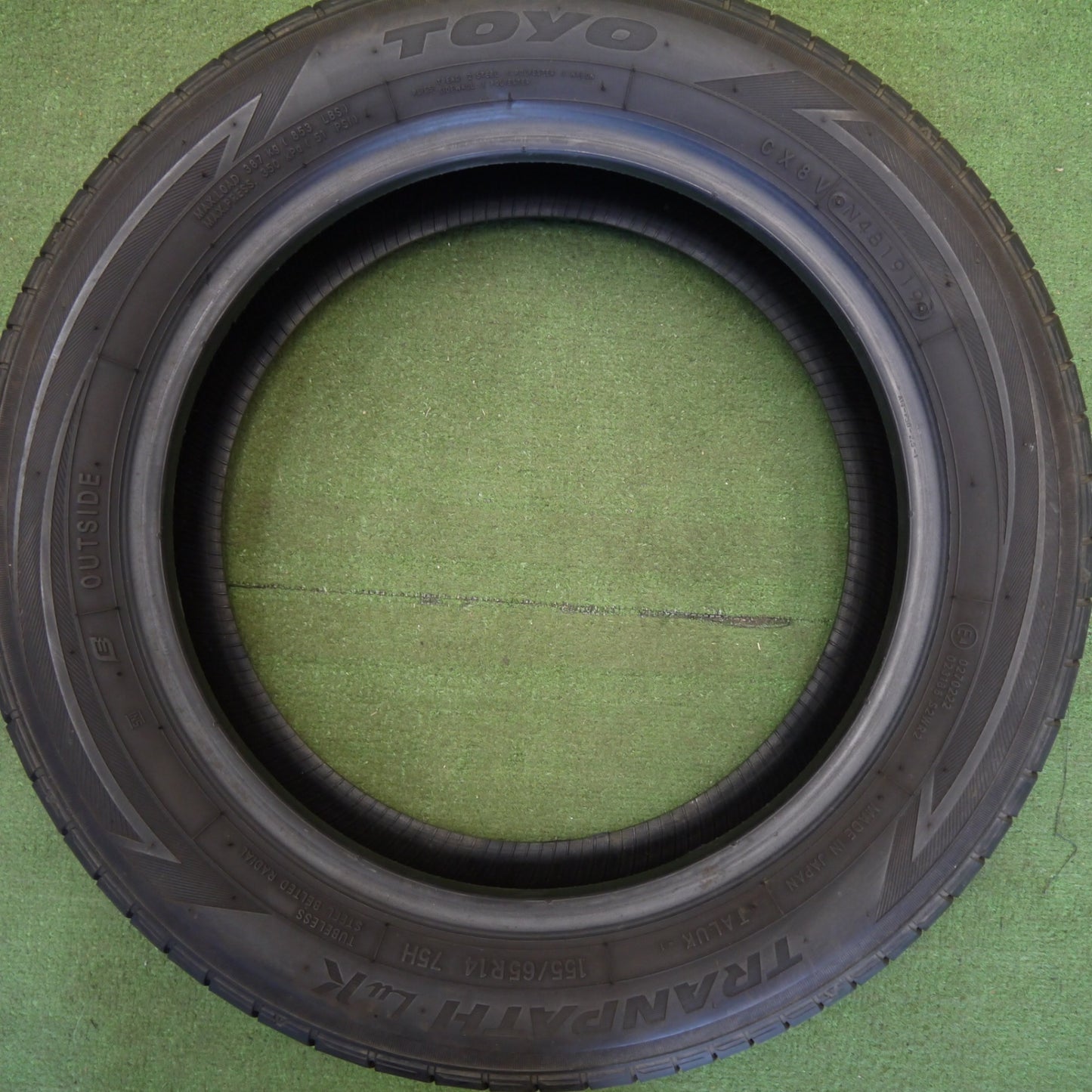 バリ溝！9分★155/65R14 ヨコハマ ブルーアース RV-02 CK トーヨー トランパス LuK 14インチ タイヤ スペーシア ラパン N-BOX デイズ ルークス 等★6042806Hノタ