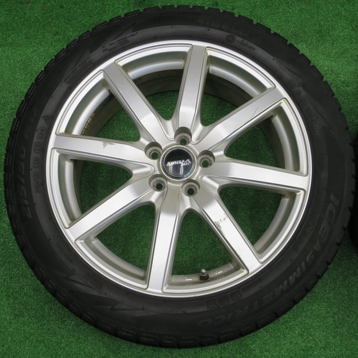4本価格！21年★インプレッサ 等 215/50R17 スタッドレス ピレリ アイスアシンメトリコ SIBILLA ME シビラ 17インチ PCD100/5H★5121301NKス
