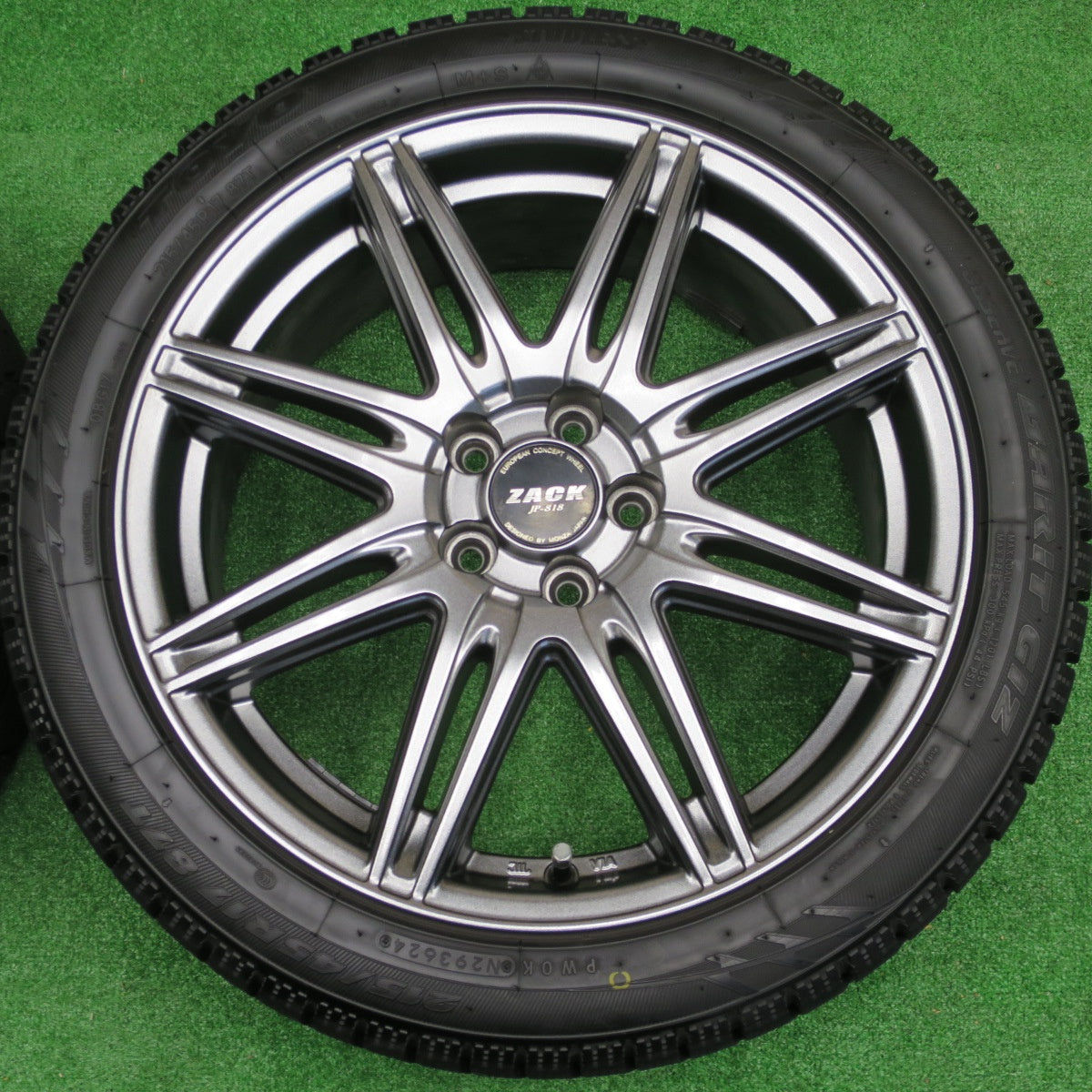 ほぼ未使用！24年！キレイ★86 BRZ 等 215/45R17 スタッドレス トーヨー オブザーブ ガリット GIZ ZACK JP-818 MONZA ザック 17インチ PCD100/5H★5121306NKス