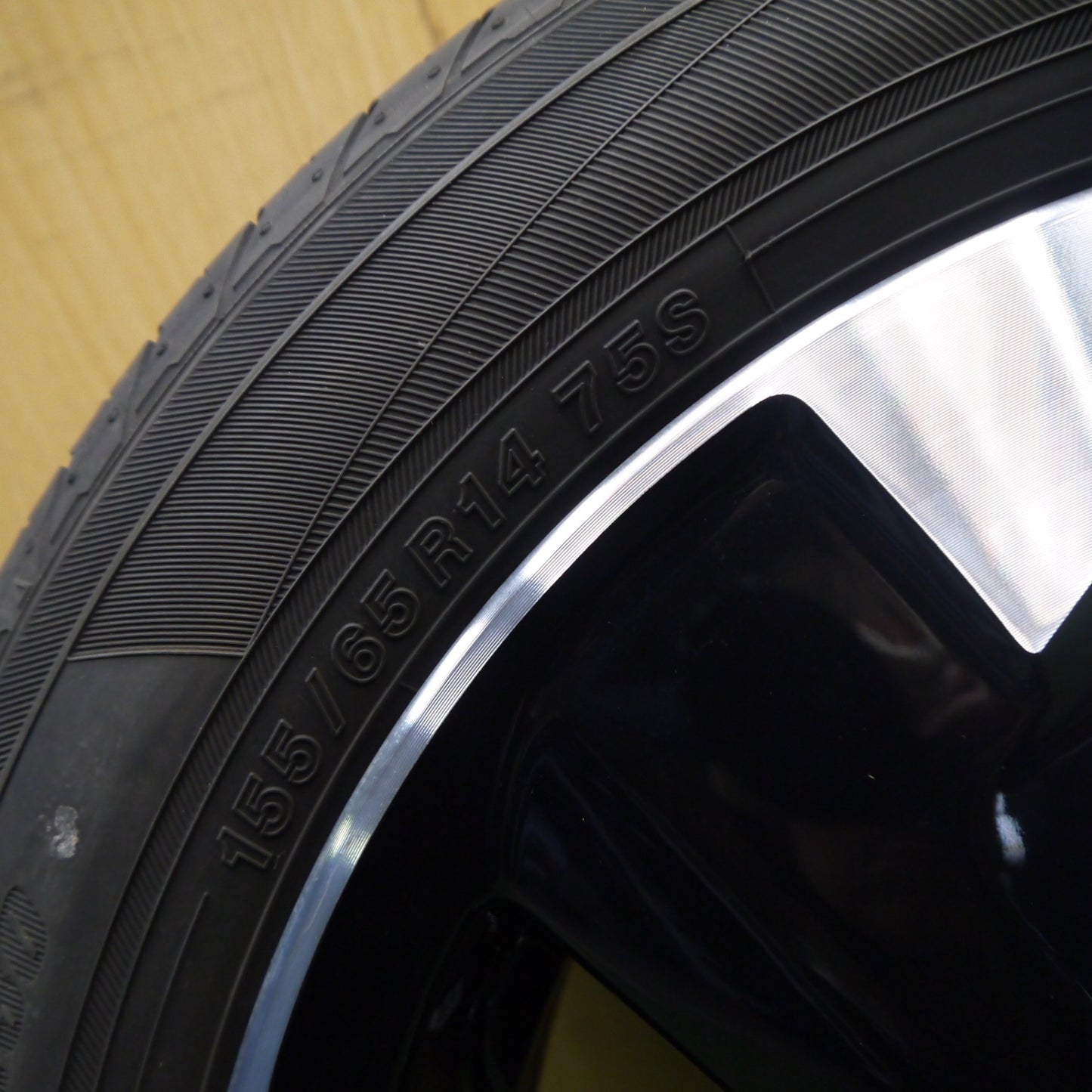 キレイ！1本★日産 デイズ ルークス 純正 155/65R14 ヨコハマ BluEarth-FE AE30 ブルーアース 14インチ PCD100/4H★6021008Hノ