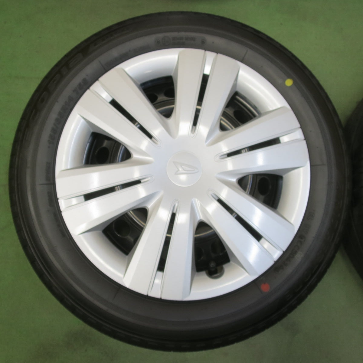 新車外し！26年★ダイハツ LA650S タント 純正 スチール 155/65R14 ブリヂストン エコピア EP150 14インチ PCD100/4H★6051907イノ