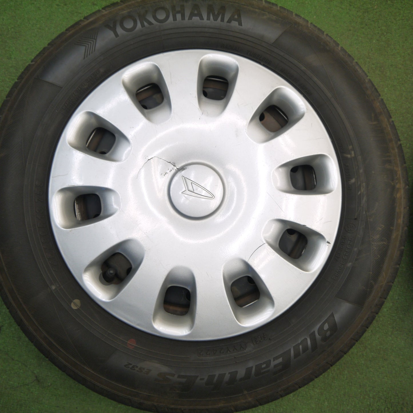 バリ溝！25年！8.5分★ダイハツ タント ミラ ムーヴ 等 純正 スチール 145/80R13 ヨコハマ BluEarth-ES ES32 13インチ PCD100/4H★6030908Hノ
