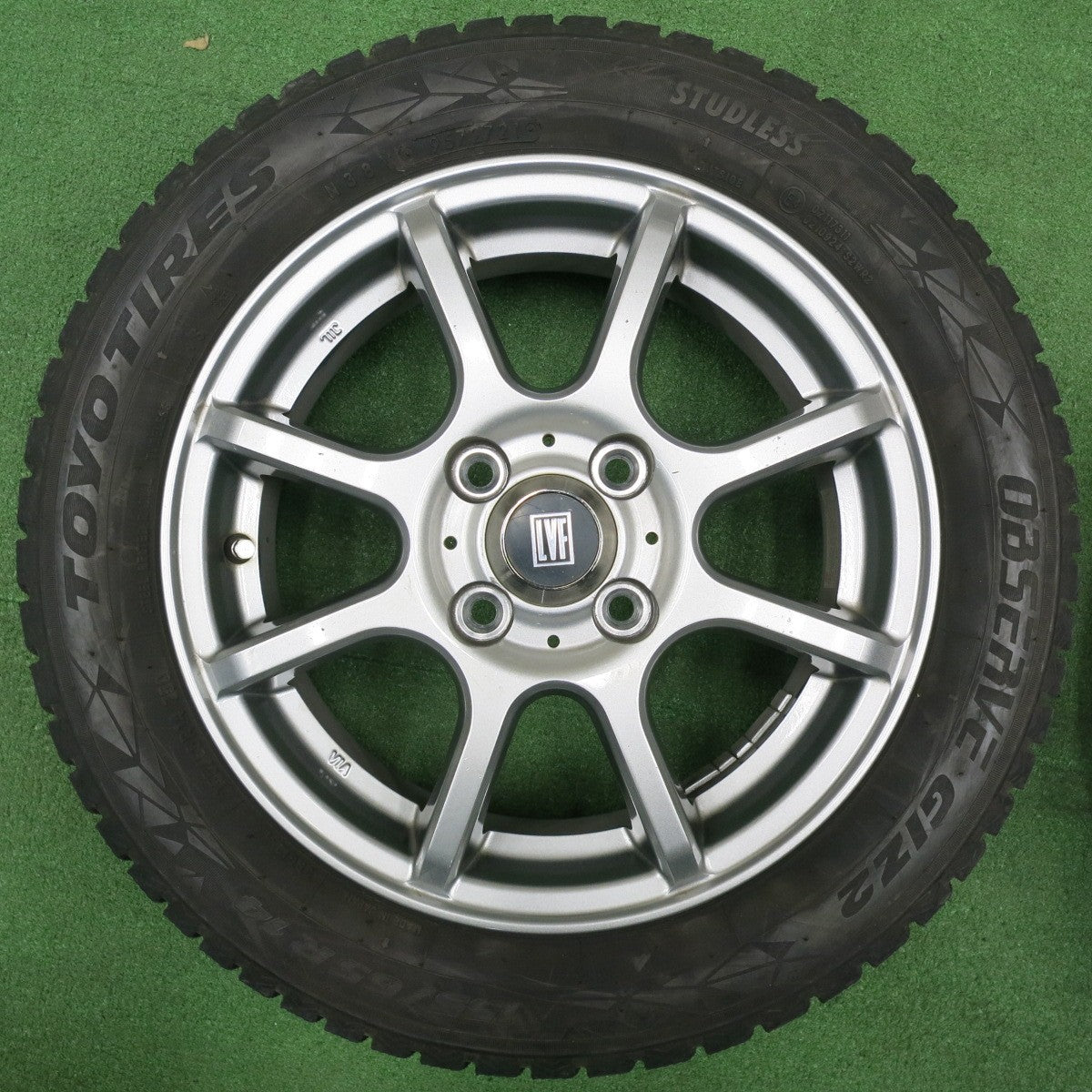 [送料無料] キレイ！21年★スタッドレス 155/65R14 トーヨー オブザーブ GIZ2 LVF 社外 アルミ 14インチ PCD100/4H★5010501NJス