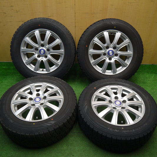 バリ溝！21年！キレイ！9.5分★スタッドレス 195/65R15 オートバックス ノーストレック N3i JENEIGE 15インチ PCD114.3/5H★5112803Hス